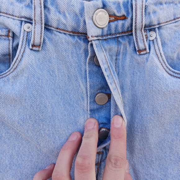 Blank NYC Womens Sz 25 The Baxter Ribcage Straight Leg Ombre Button Fly Highrise - Picture 5 of 6